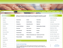 Tablet Screenshot of citymaildirectory.info